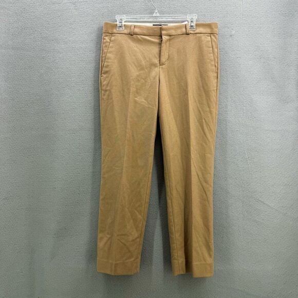BANANA REPUBLIC AVERY STRAIGHT-FIT WOOL FLANNEL ANKLE PANT TROUSERS SIZE 4 - Picture 2 of 10